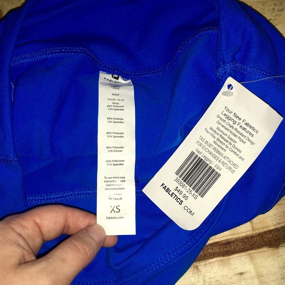 Fabletics Blue Leggings - Picture 3 of 3